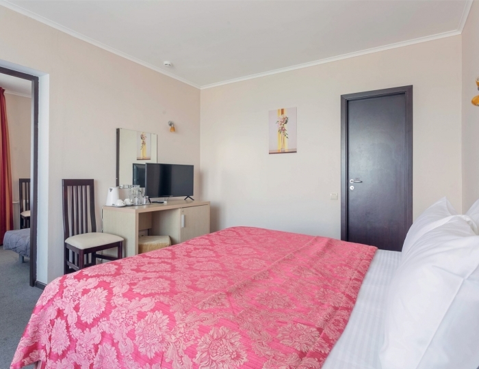 Студия 2-местный 2-комнатный Семейный вид на море с ванной - Отель «Анапа-Океан»